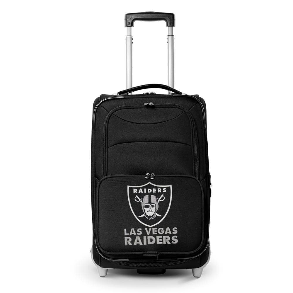 Denco NFL Oakland Raiders 21 in. Black Carry On Rolling Softside Suitcase NFORL203 The Home Depot