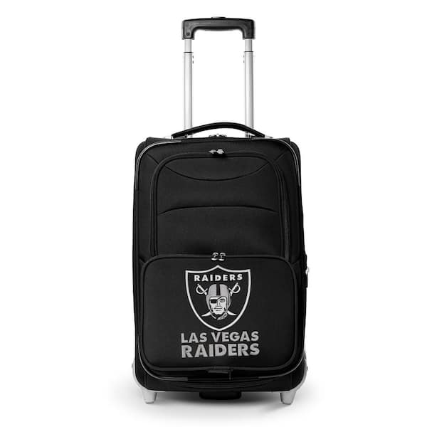 Denco NFL Oakland Raiders 21 in. Black Carry-On Rolling Softside Suitcase