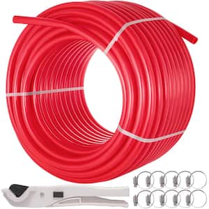 Pex Pipe Tubing 1 in. 300ft. Pex Tubing Non-Barrier Radiant Water Plumbing Pipe Pex-B 1 in. Non-Barrier/300FT./Red