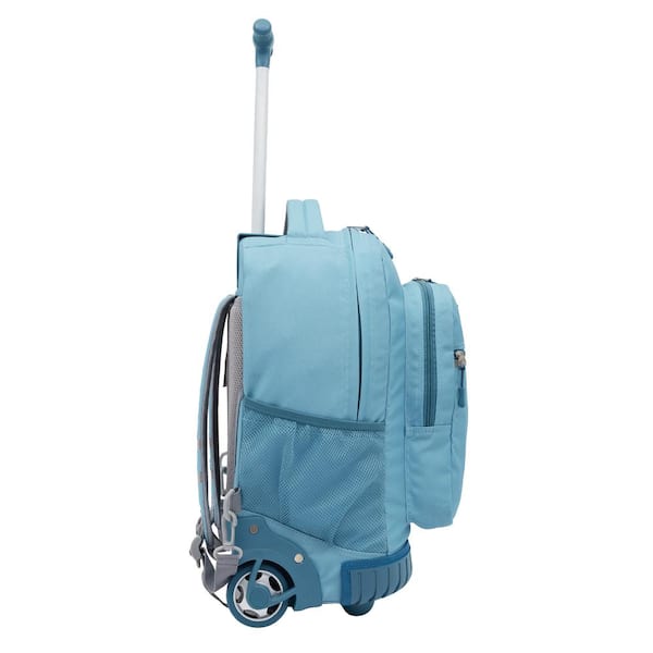 Travelers Club 18 In. Aqua Rolling Backpack with Solid Bottom TCS-78518-430  - The Home Depot