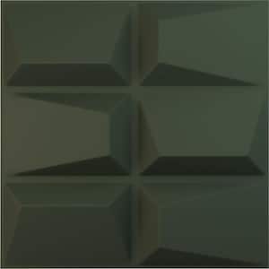19 5/8 in. x 19 5/8 in. Stratford EnduraWall Decorative 3D Wall Panel, Satin Hunt Club Green (12-Pack for 32.04 Sq. Ft.)