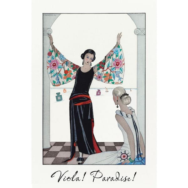 VENICE BEACH Collections Chanel Paradise by Grotto Studios 1 Piece Unframed Graphic Print Abstract Poster Art Print 20 in. x 30 in.