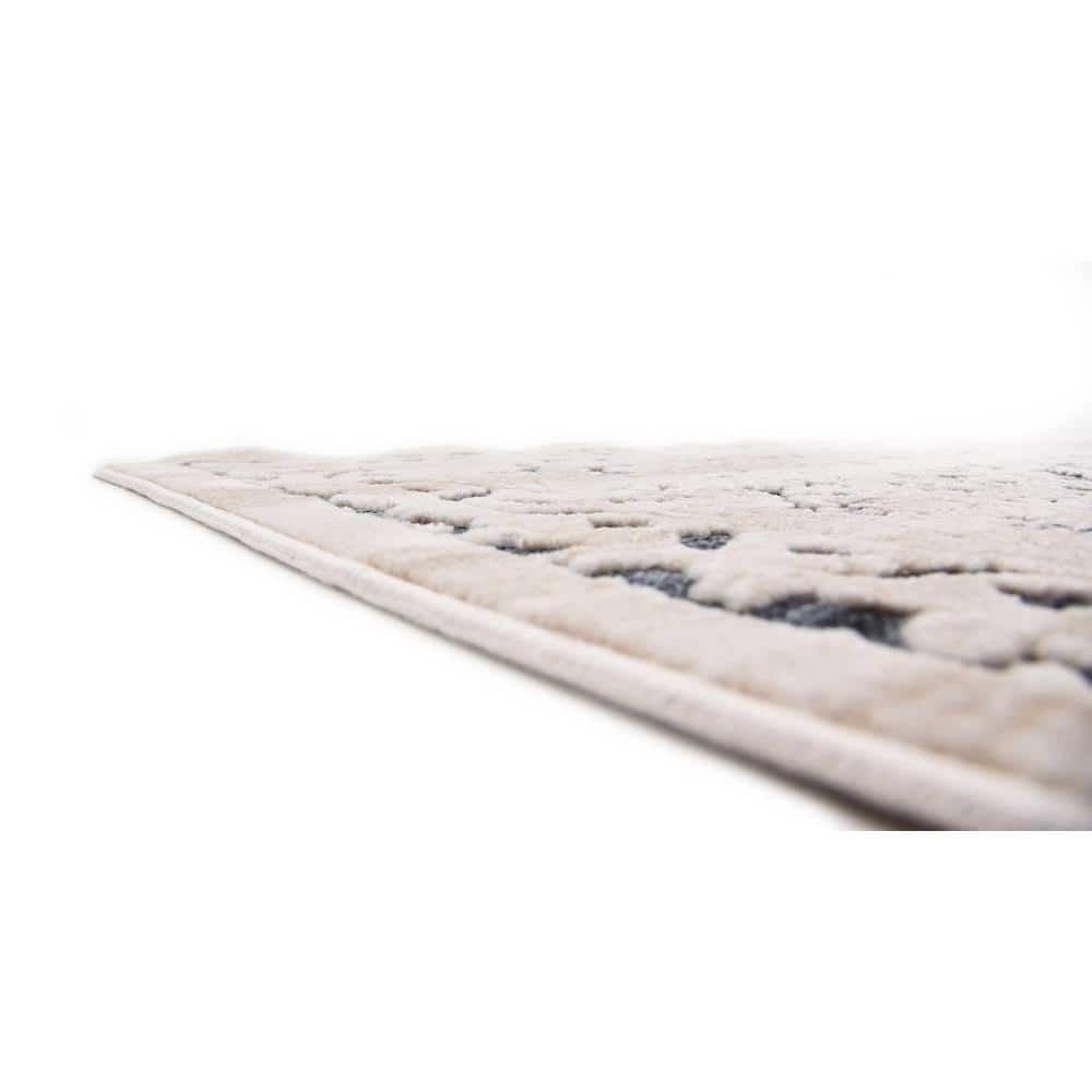 Reversible Easy-Care Blue Spot 9' x 12' Area Rug