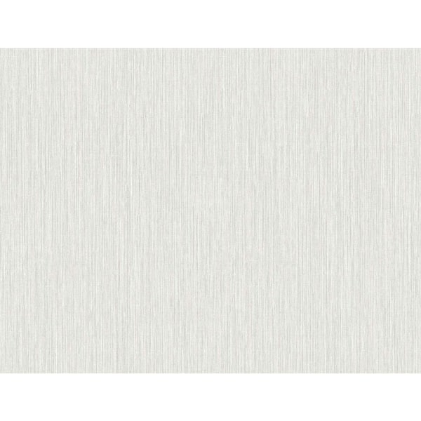 Seabrook Designs 60.75 sq. ft. Snowbound Vertical Stria Embossed Vinyl Un-Pasted Wallpaper Roll