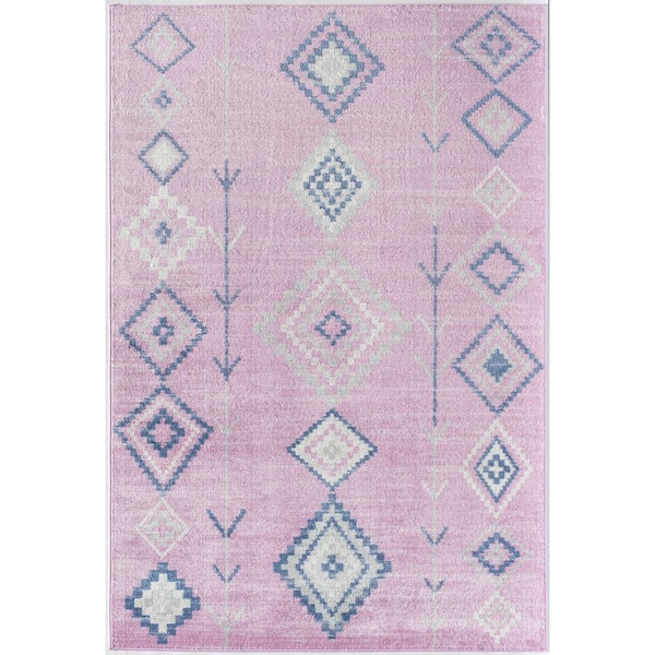 Bodrum Native Pink 2'x4' Moroccan Area Rug