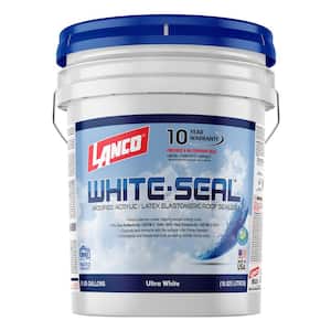 5 Gal. White-Seal Acrylic Elastomeric Reflective Roof Coating with High Dirt Pick-Up Resistance
