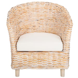Omni Light Brown/Off-White Arm Chair