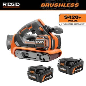 18V 6.0 Ah MAX Output Lithium-Ion Batteries (2-Pack) with FREE 18V Cordless Belt Sander