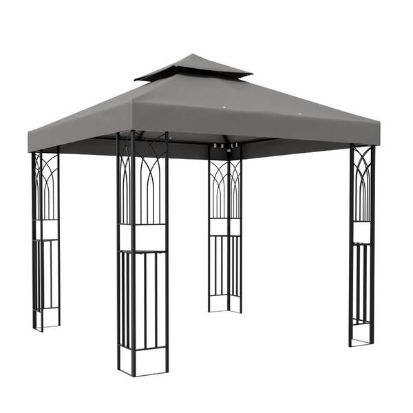 じぇいぴー0802 Shade Graphix 8 ft. x 8 ft. Outdoor Double-Roof Gazebo Soft-Top