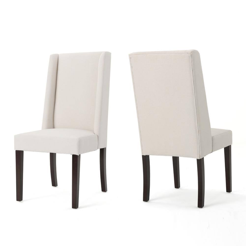 Noble House Rory Ivory Wood Dining Chairs (Set of 2) 18046 The Home Depot