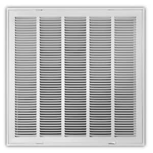 24 in. x 24 in. Steel Return Air Filter Grille in White