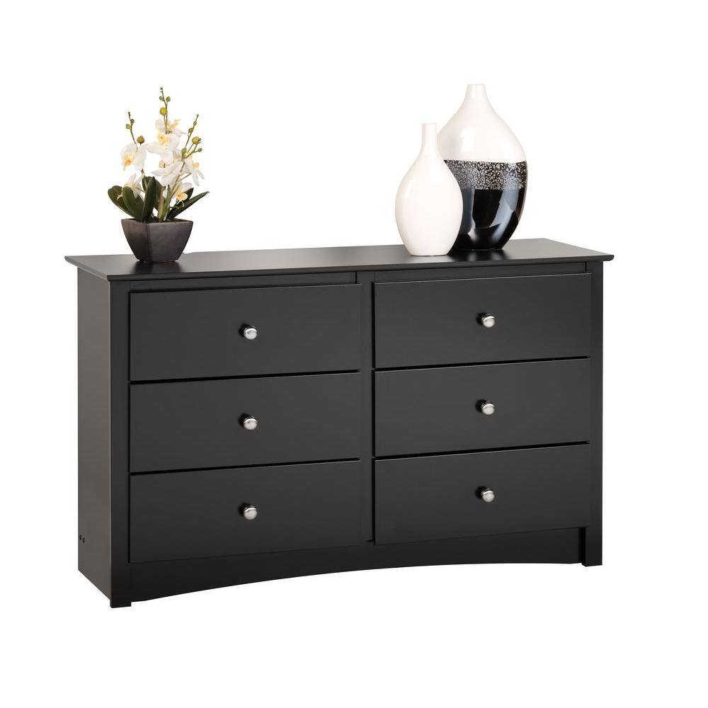 Sonoma 56" Black 6-Drawer Children's Dresser