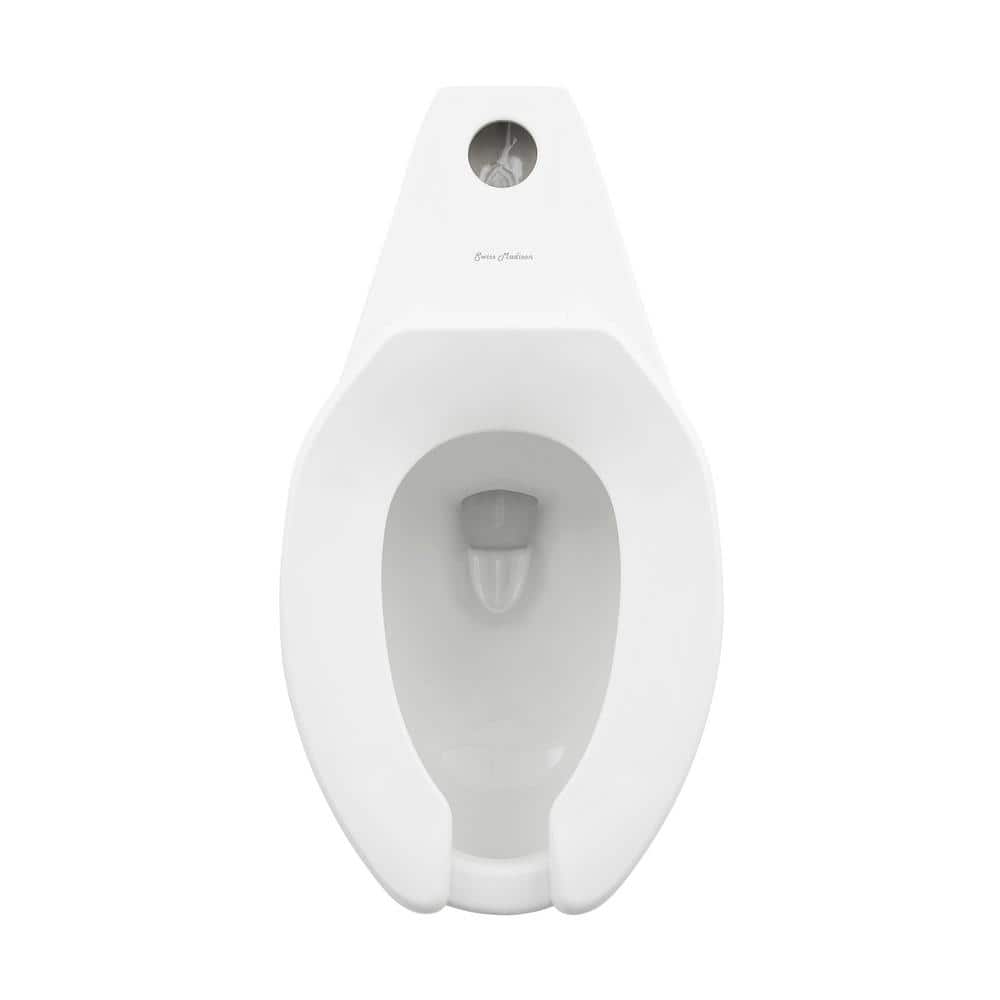 Sirene Glossy White Ceramic Comfort Height Elongated Toilet Bowl