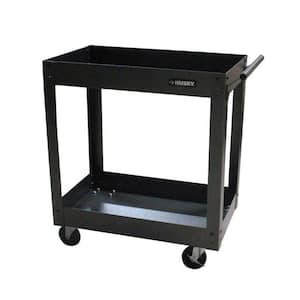 31 in. W x 16 in. D 2-Tray Metal Utility Tool Cart