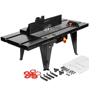 34 in. x 13 in. DIY Woodworking Aluminum Benchtop Router Table