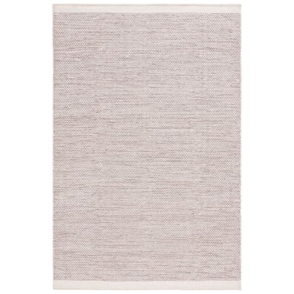 Natura 6 ft. x 9 ft. Brown/Ivory Border Two-Toned Area Rug
