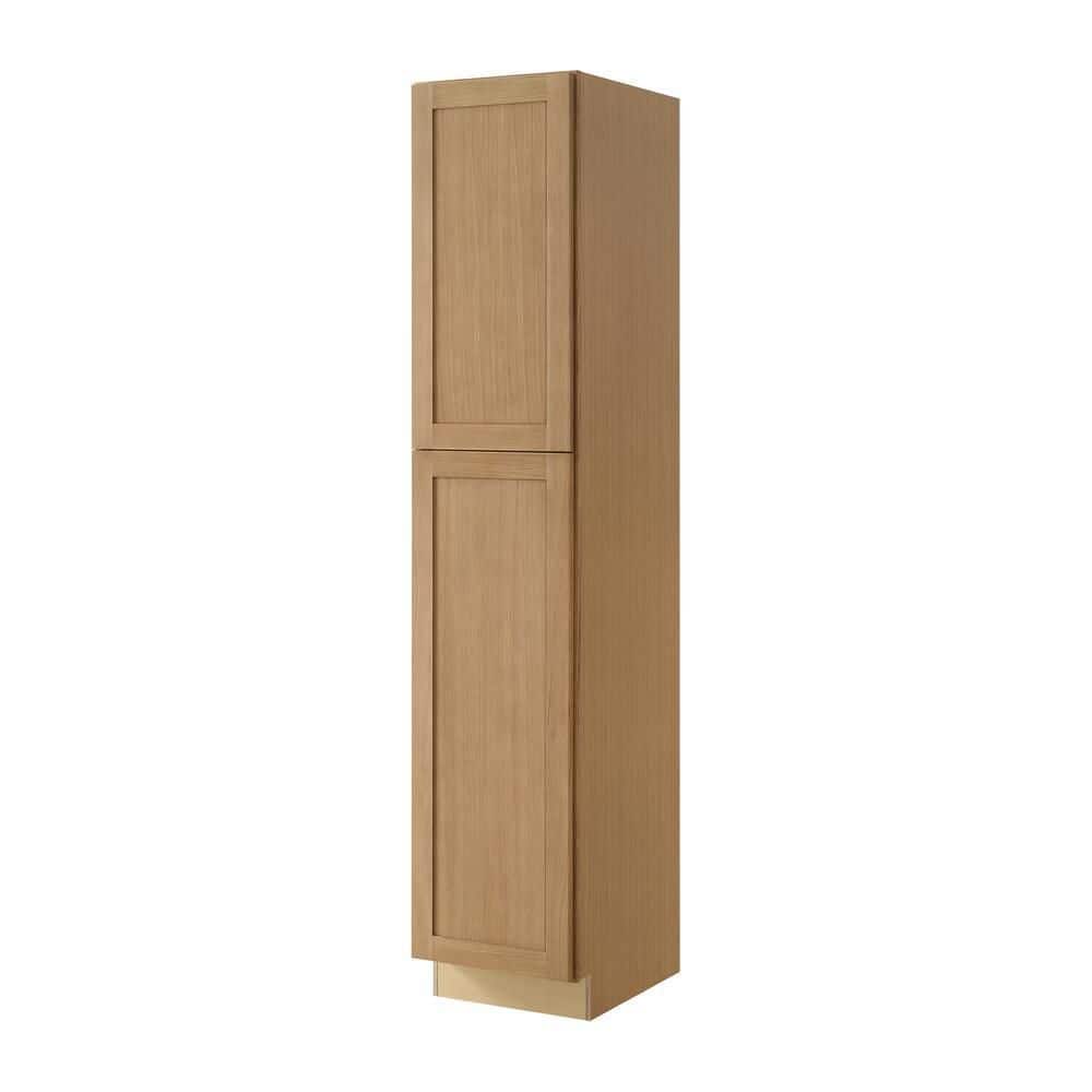 Avondale 18 in. W x 24 in. D x 90 in. H Ready to Assemble Plywood Shaker Pantry Kitchen Cabinet in White Oak price history on PriceWatchPro