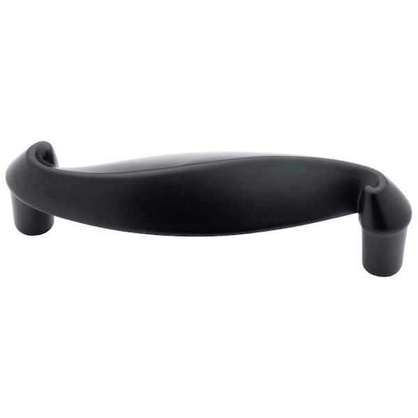 Liberty Spiral 3 in. (76mm) Center-to-Center Matte Black Drawer Pull