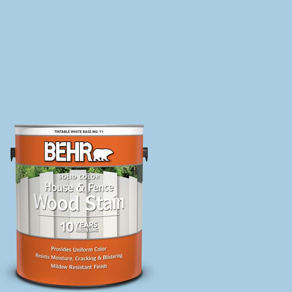 1 gal. #M490-2 Carefree Sky Solid Color House and Fence Exterior Wood Stain