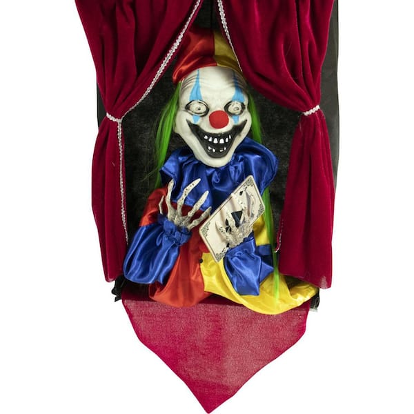 Haunted Hill Farm 27 in. Touch Activated Animatronic Clown