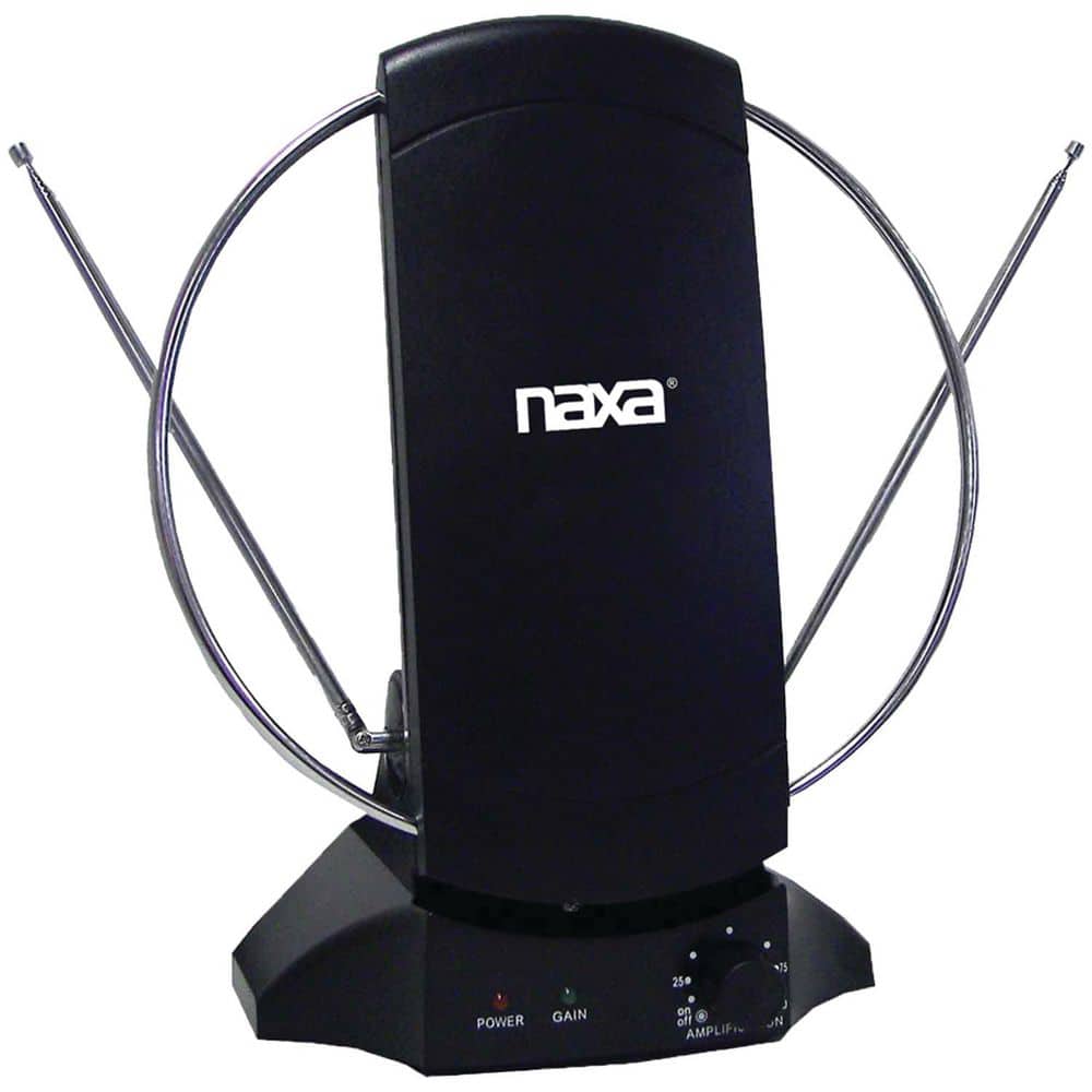 Naxa UHF/VHF/FM High-Powered Amplified ATSC/HDTV Indoor Antenna