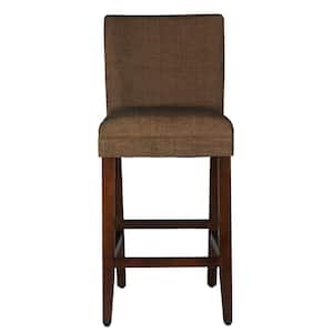 Parsons Brown Upholstery 29 in. Bar Height Barstool