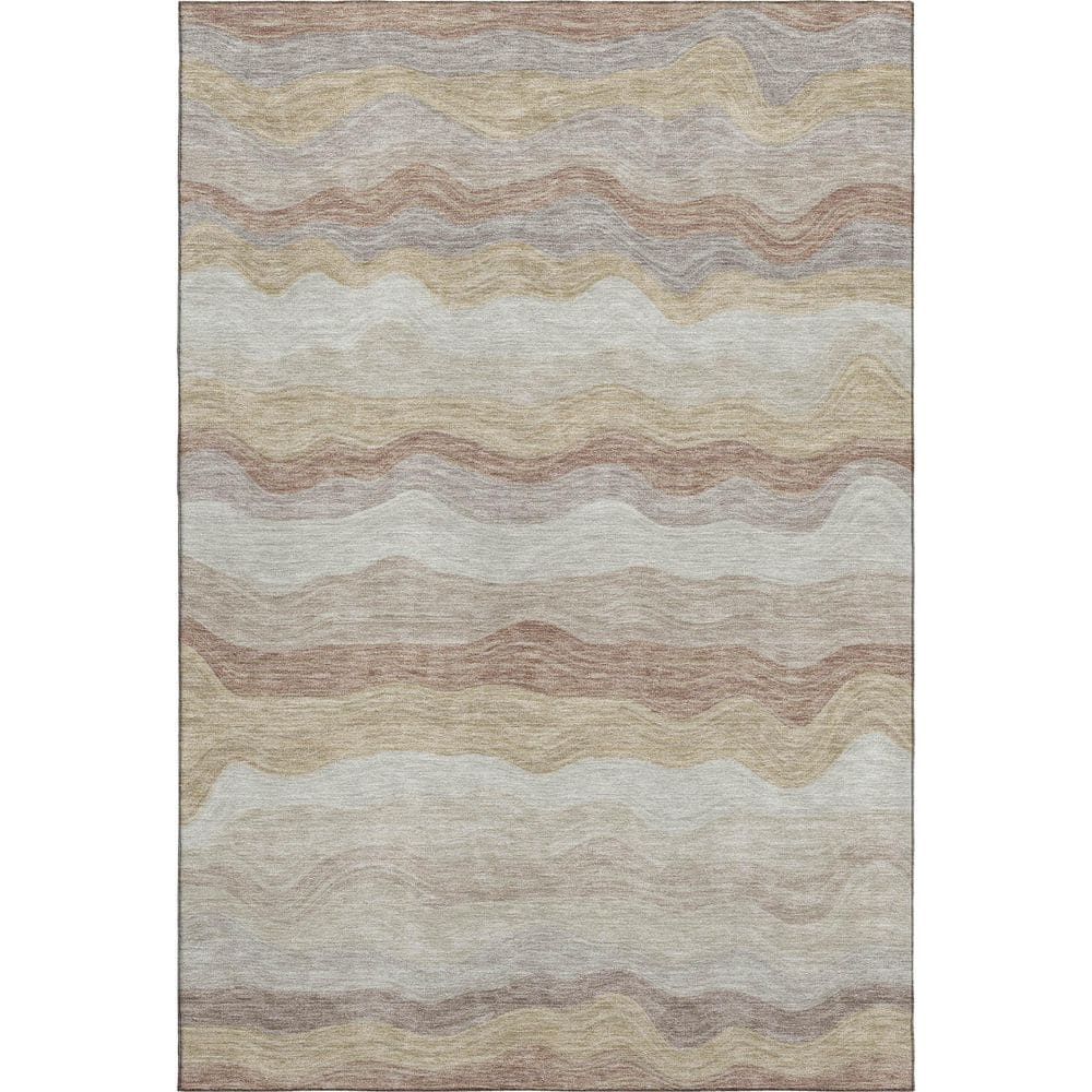 Mayfield Premium Machine Washable Abstract AMF2397 Beige 9 ft. x 12 ft. Area Rug price history on PriceWatchPro