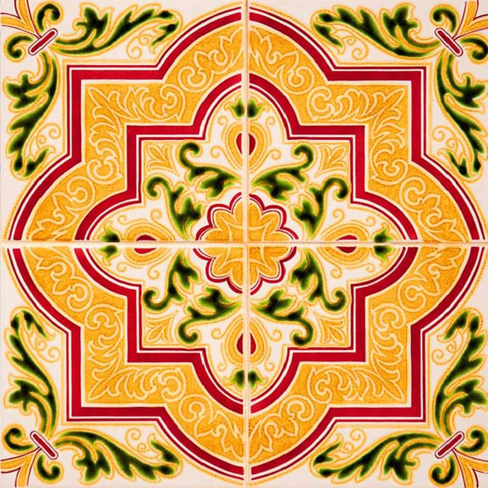 smart tiles Zellige Safi Orange 9 in. x 9 in. Vinyl Peel and Stick Tile  (2.22 sq. ft./ 4-Pack) SM1194G-04-QG - The Home Depot