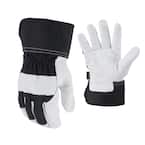 Goatskin Leather Gloves with Safety Cuff