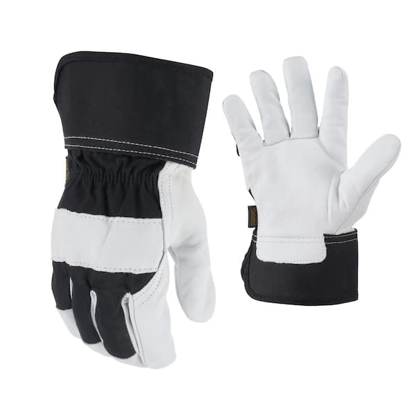 FIRM GRIP Goatskin Leather Gloves with Safety Cuff
