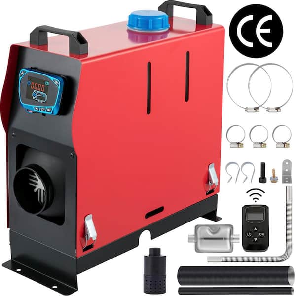 VEVOR 27296 BTU 8000-Watt Diesel Air Heater All in One Diesel Heater with Remote Control and Blue LCD Switch, 12-Volt