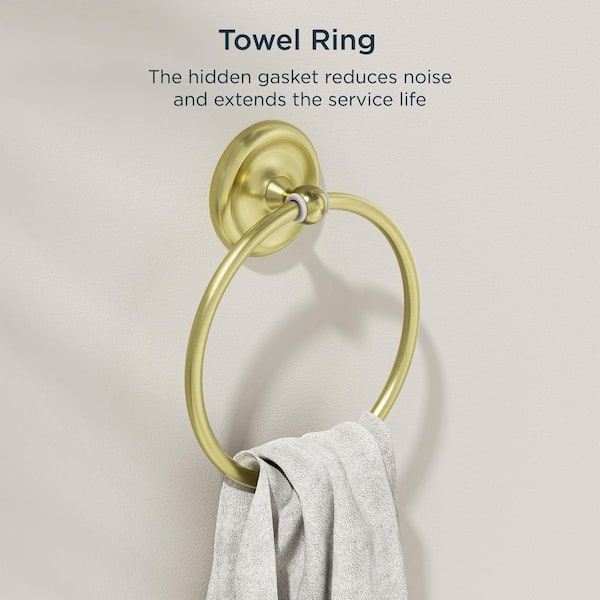 3-Piece Bath Hardware Set with Included Mounting Hardware in Gold