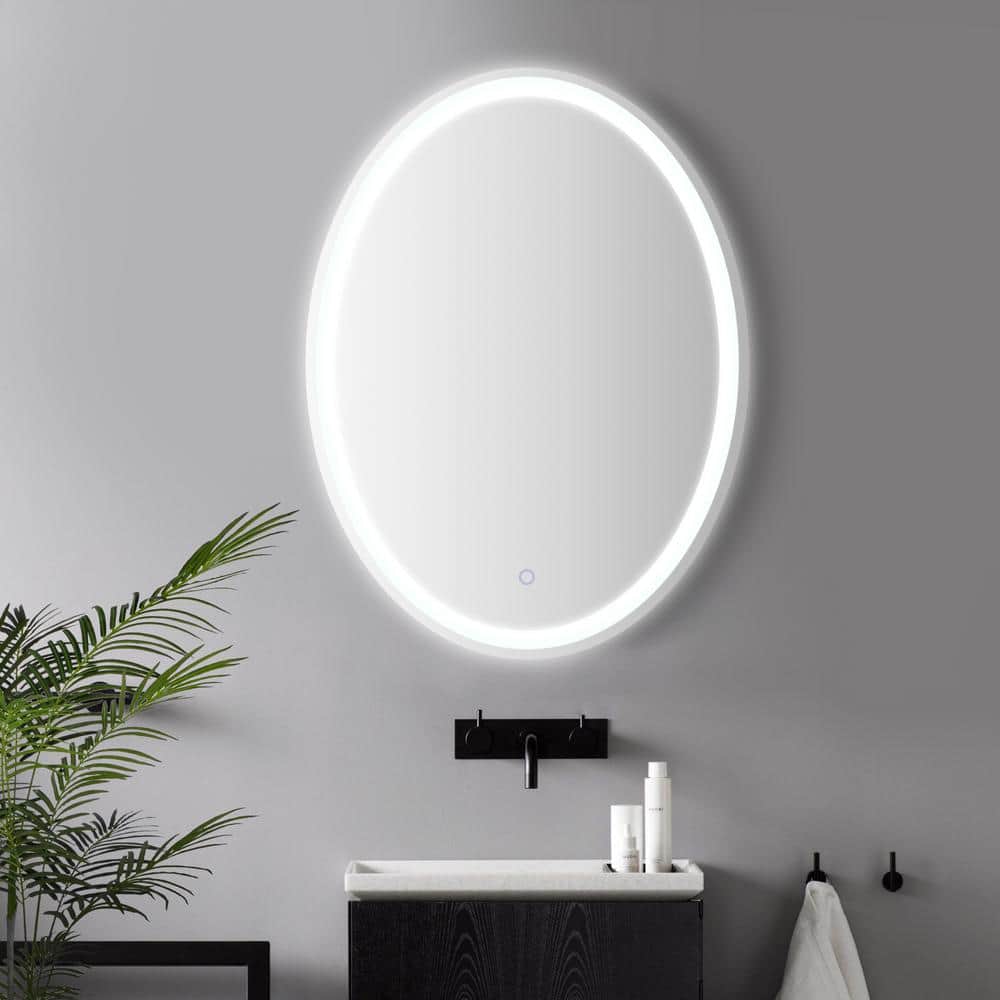 Dane Round Frameless Antifog LED Bathroom Vanity Mirror