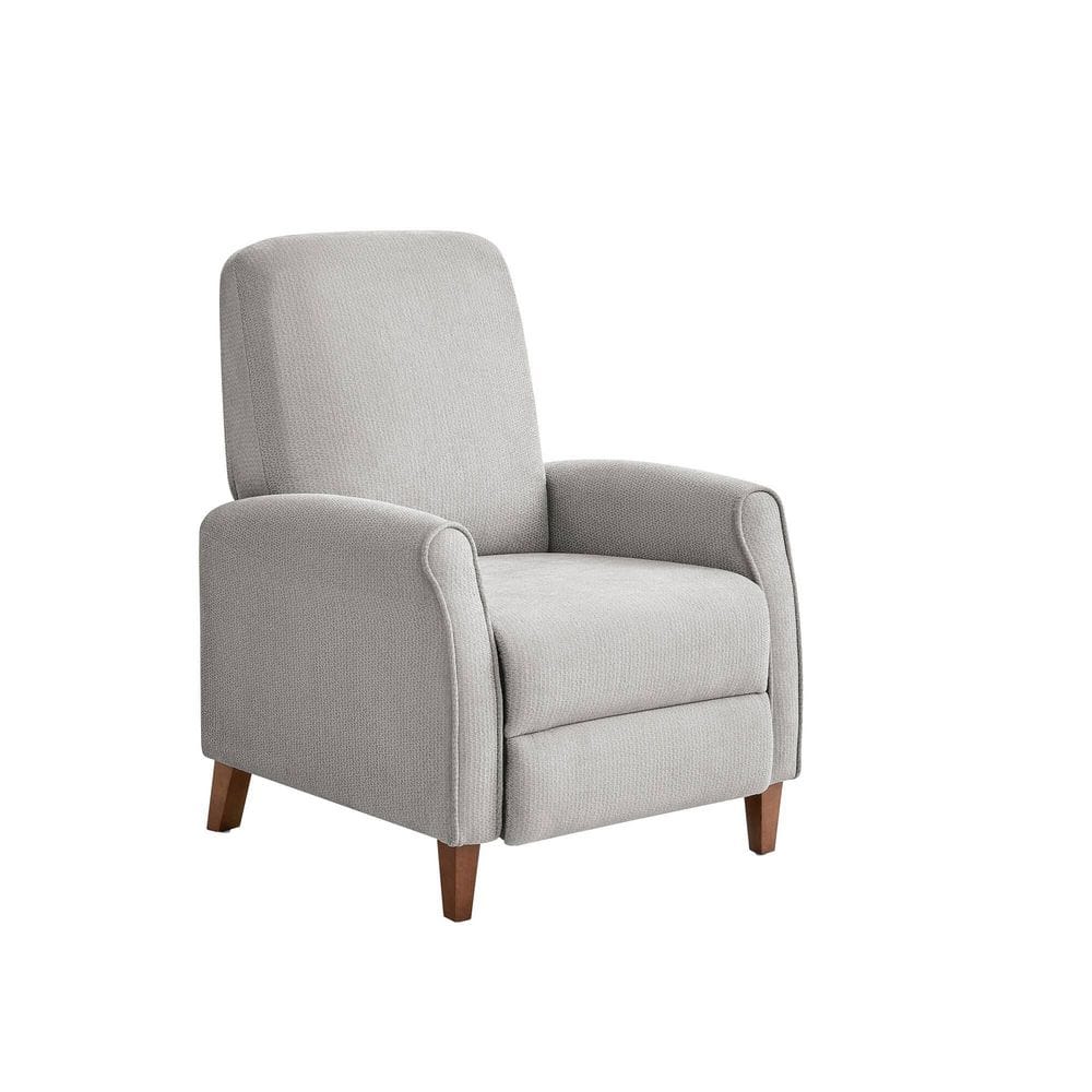 Marena Grey Upholstered Manual Push Back Recliner