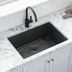 Gunmetal Black Stainless Steel 30 in. Single Bowl Undermount Kitchen Sink