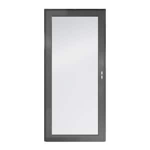 4000 Series 36 in. x 80 in. Charcoal Gray Right-Hand Full View Interchangeable Aluminum Storm Door