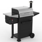 573 sq. in. Wood Pellet Grill and Smoker 6-in-1 BBQ Auto Temperature Control in Stainless Steel