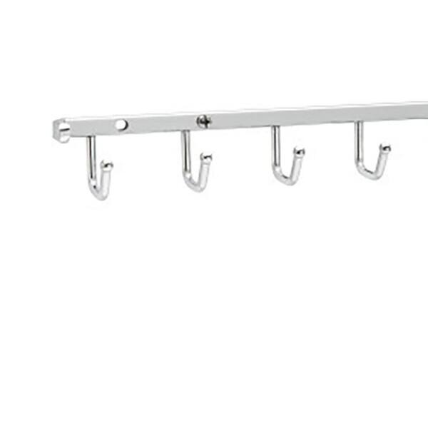 Closet Hanger/Rack-Belt/Scarf/Tie/Necklace-Chrome Metal-14 Hooks-Set/2 
