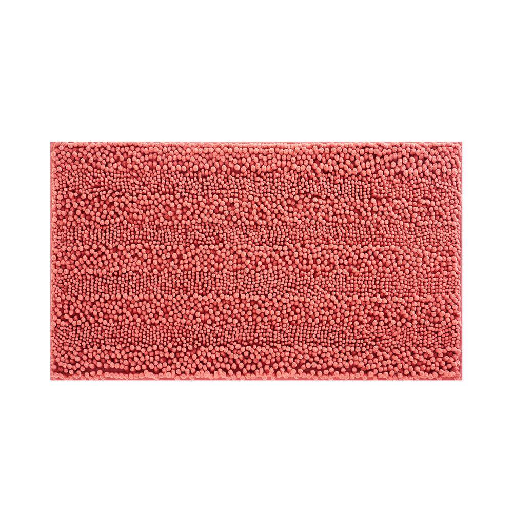 Coral Chenille Non-Slip Bath Mat Set