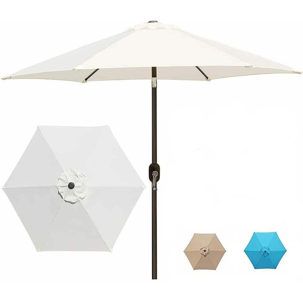 7.5 ft. Market Outdoor Patio Umbrella for Inground Pool Balcony Backyard in
