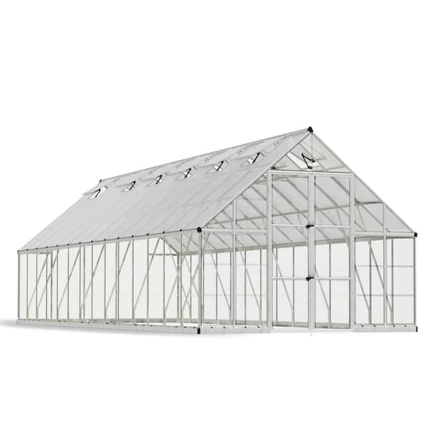 Balance 10 ft. x 28 ft. Hybrid Silver/Clear DIY Greenhouse Kit