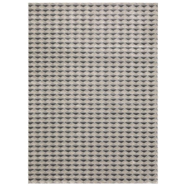 Willa 5 ft. x 8 ft. Charcoal/Grey Geometric Area Rug