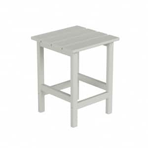 Mason 18 in. Sand Poly Plastic Fade Resistant Outdoor Patio Square Adirondack Side Table