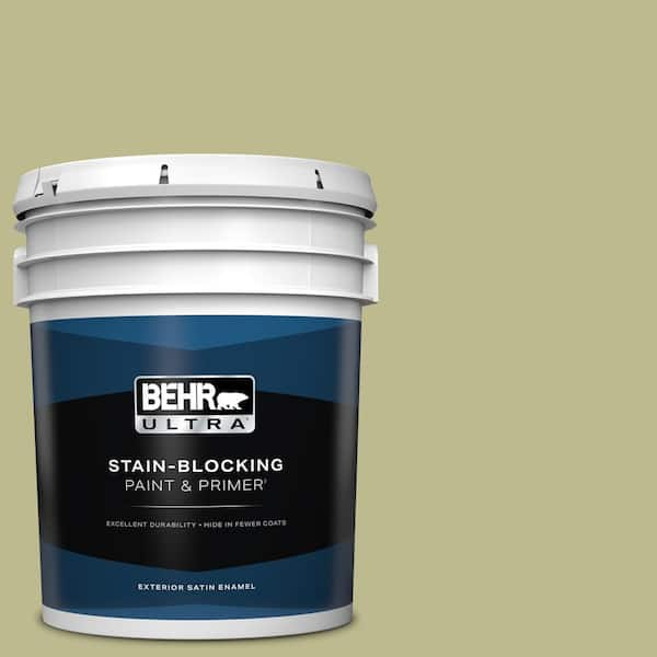 BEHR ULTRA 5 gal. #S340-4 Back to Nature Satin Enamel Exterior Paint & Primer