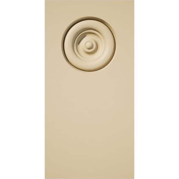 Ekena Millwork 3 in. W x 6 in. H x 1 in. P Standard Foster Bullseye Plinth Block with Square Edge