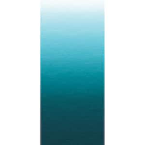 Caribbean Sea Abstract Teal Blue Ombre Wall Mural