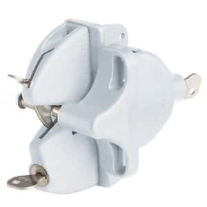 White Lokk Latch with External Access Kit