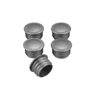 Replacement Gray Plastic Caps for 6 ft. x 10 ft. x 6 ft. Chain Link Kennel Posts (5-Pieces)