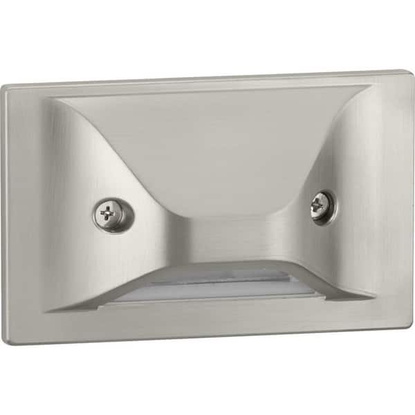 Progress Lighting 4-Watt Brushed Nickel Hardwired LED Step Light