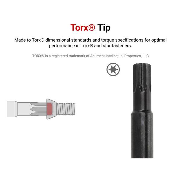 TEKTON T20 Torx Hard-Handle Screwdriver DST31200 - The Home Depot